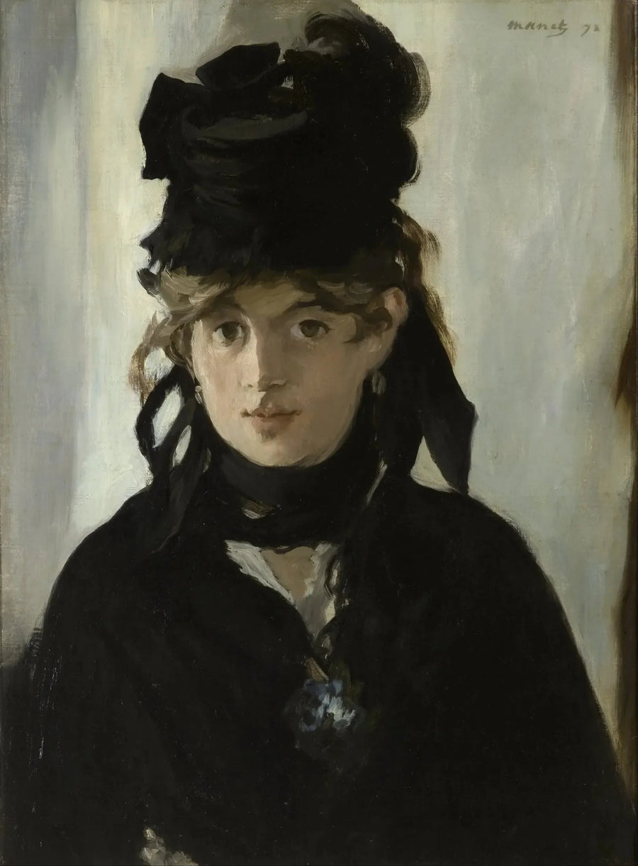 Berthe Morisot con ramo de violetas - Édouard Manet