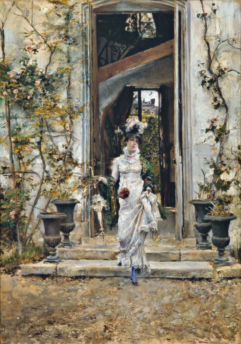 Berthe paseando - Giovanni Boldini