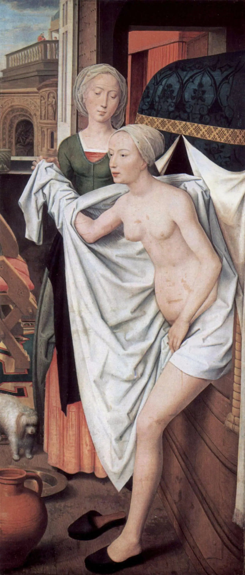 Betsabé en el baño - Hans Memling