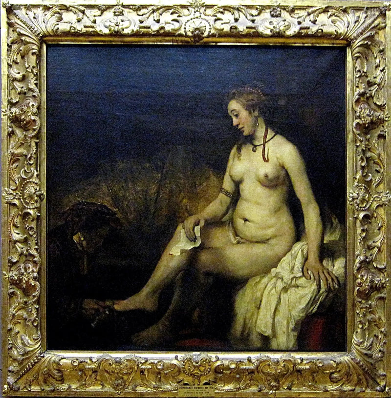 Betsabé en el baño inquilina la carta de David - Rembrandt