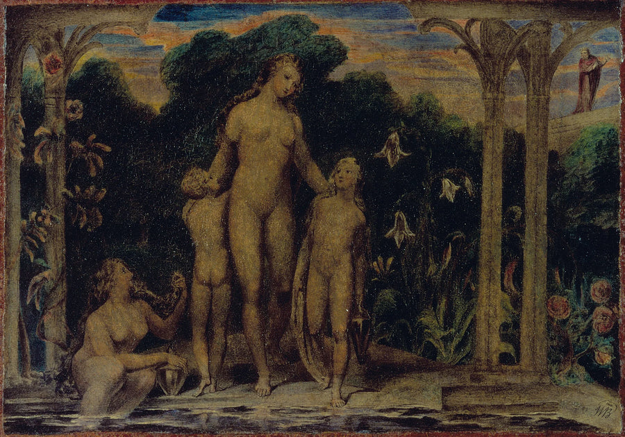 Betsabé en el baño - William Blake
