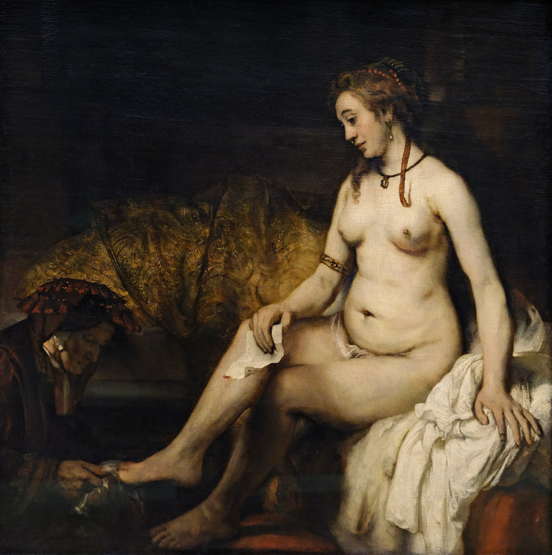 Betsabé en el baño inquilina la carta de David - Rembrandt