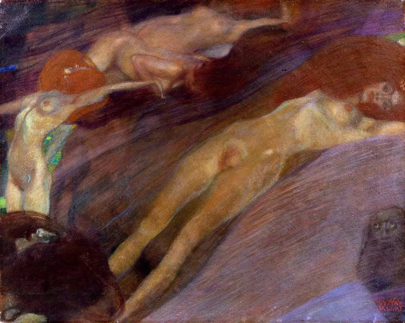 Agua en movimiento - Gustav Klimt