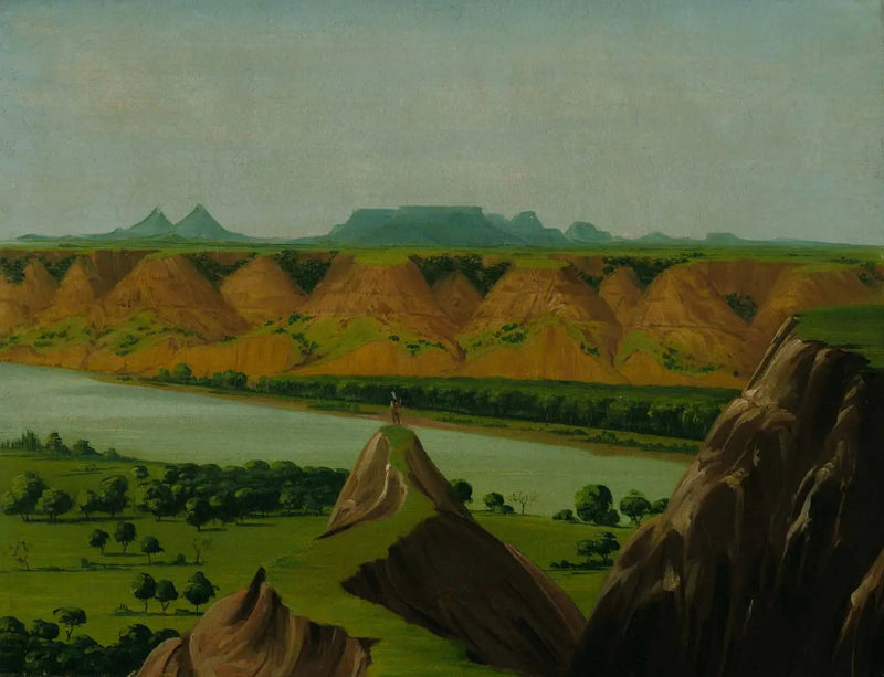 Gran Cañón en el Alto Misisipi, a 1900 millas por encima de San Luis - George Catlin
