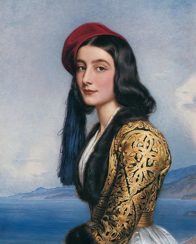 Bildnis der Katharina Botzaris - Joseph Karl Stieler image 1 reproduction de peinture à l’huile
