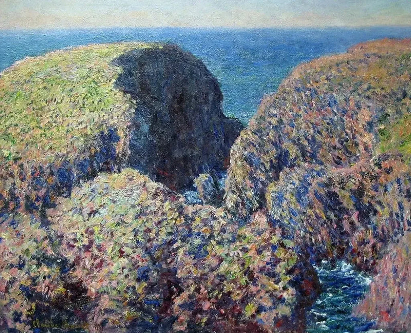 Bloque de rocas, Belle-Île W1097 - Claude Monet