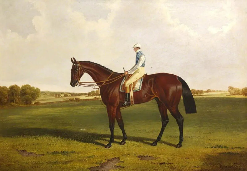 Bloomsbury' con S. Templeman Up, en los colores del propietario y entrenador, W. Ridsdale - John Frederick Herring, Sr.