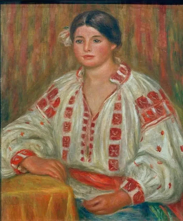 La blusa búlgara - Pierre-Auguste Renoir