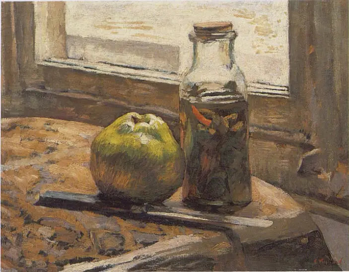Bocal de pepinillos y manzanas - Édouard Vuillard