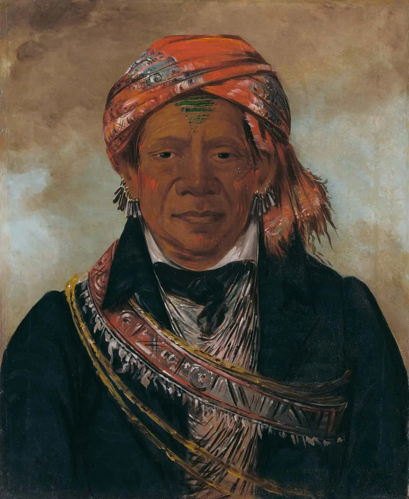 Bód-a-sin, jefe de la tribu - George Catlin