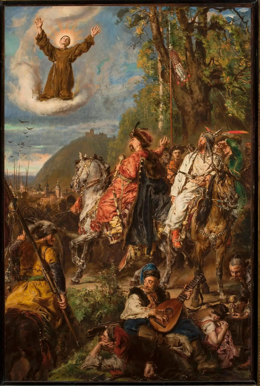 Bohdan Khmelnitski con Tugay Bey cerca de Lviv. - Jan Matejko