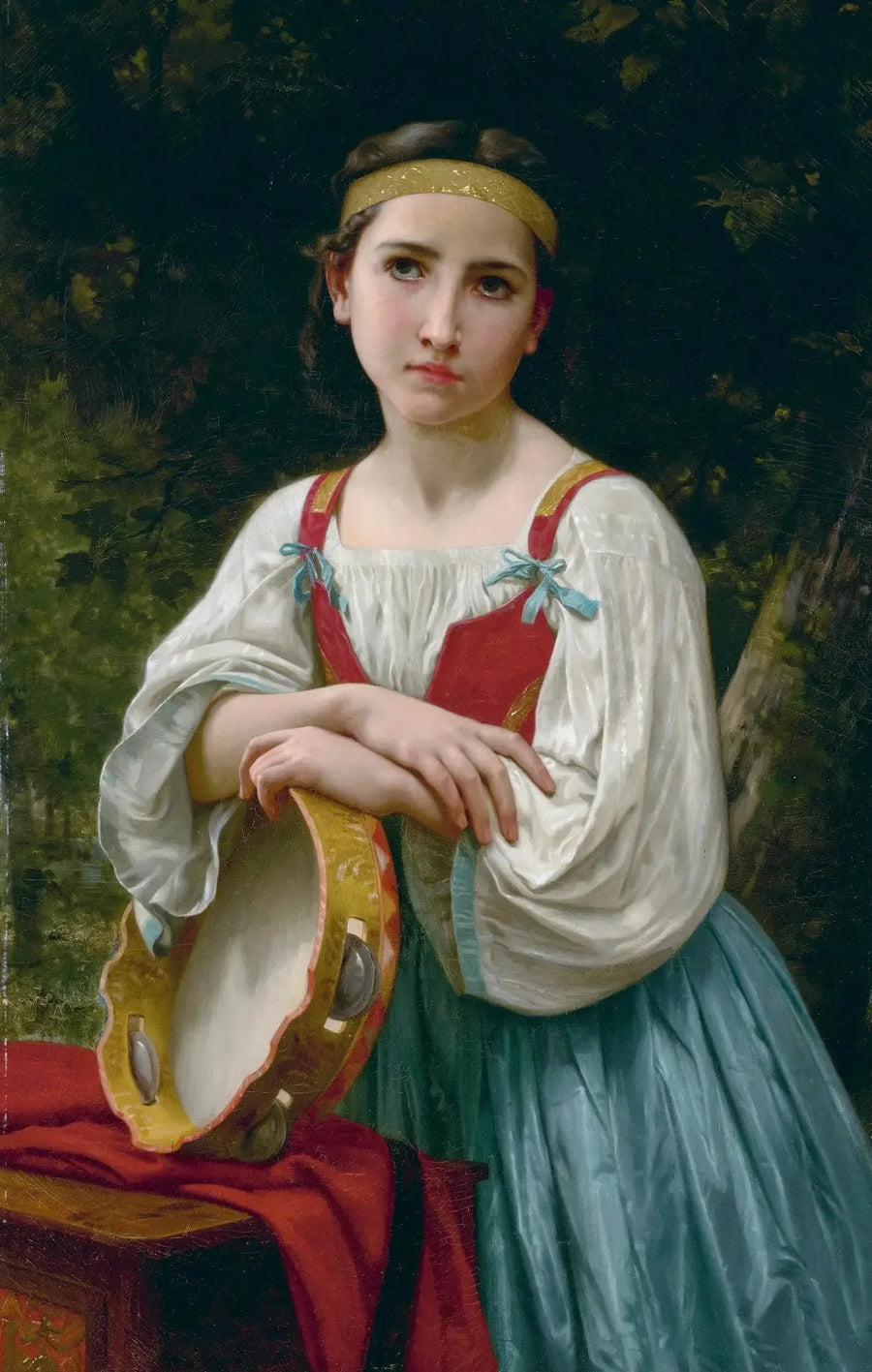 Gitana con tambor de basque - Bouguereau