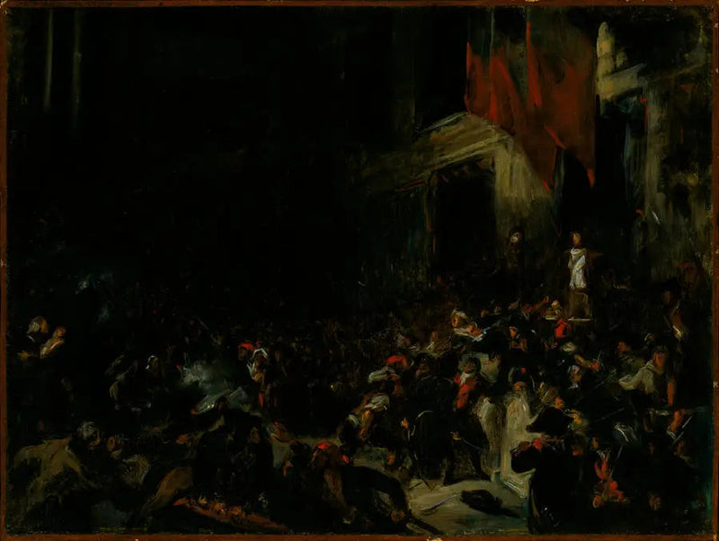 Boissy d'Anglas en la Convención - Eugène Delacroix