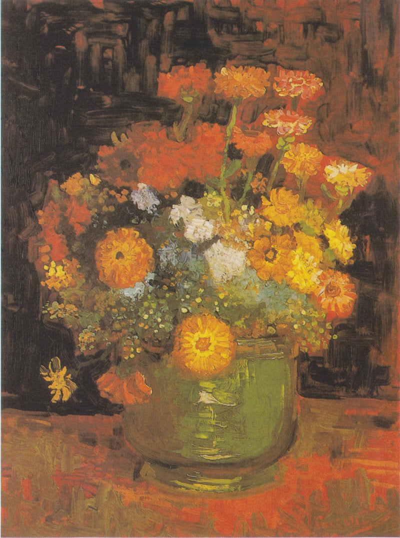 Cuenco con Zinnias - Vincent van Gogh
