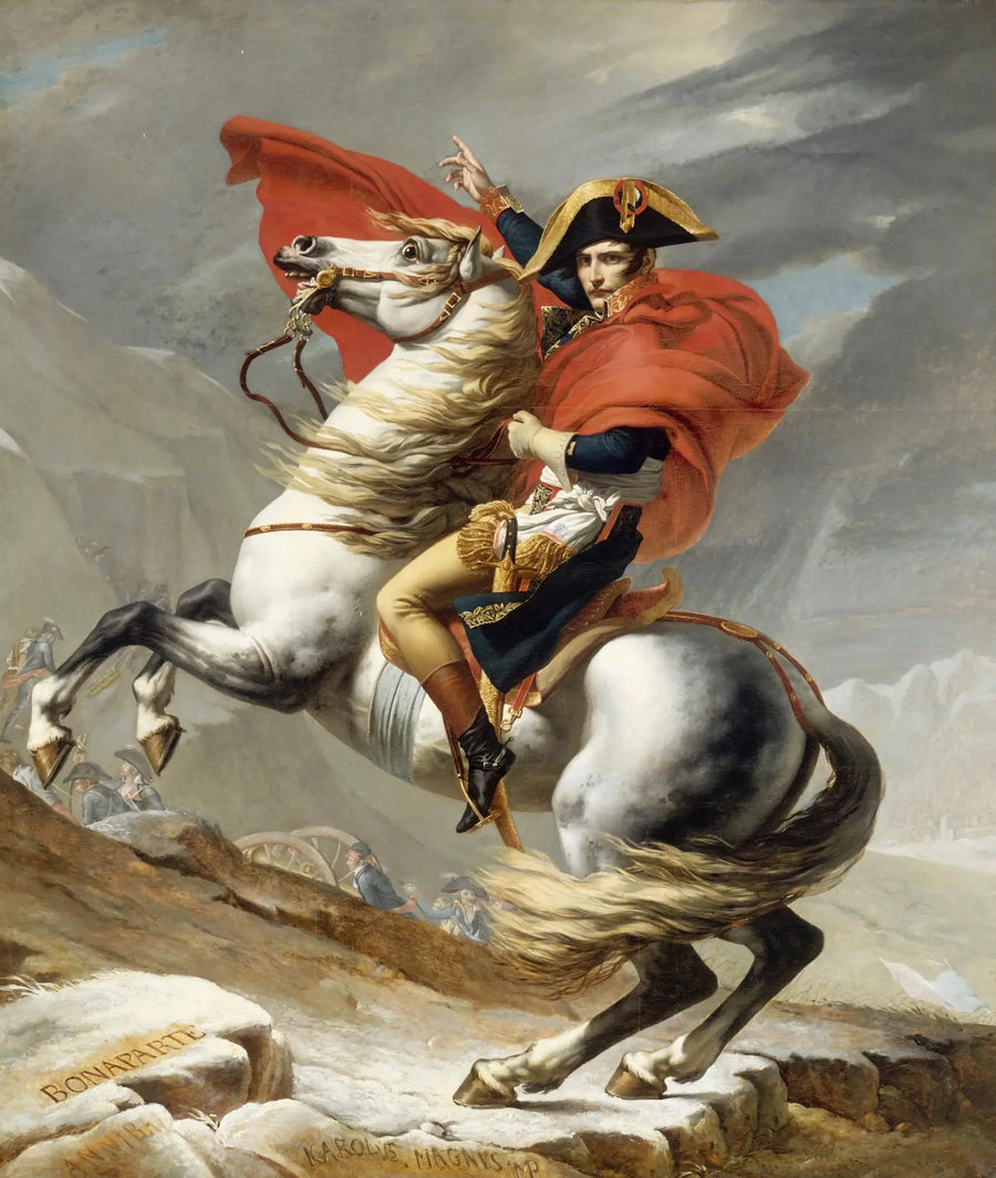Bonaparte cruzando el Gran San Bernardo - Jacques-Louis David
