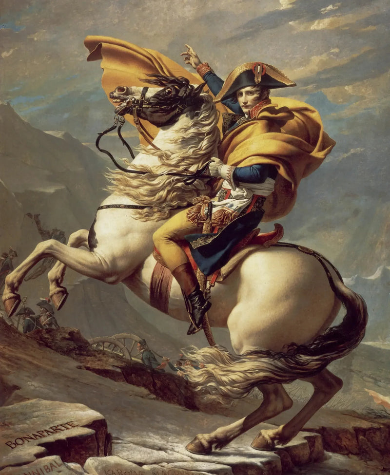 Bonaparte cruzando el Gran San Bernardo - Jacques-Louis David