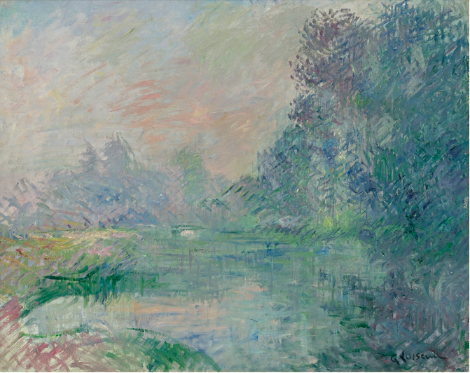 BORD DE L'EURE, EFECTO DE LA MAÑANA - Gustave Loiseau
