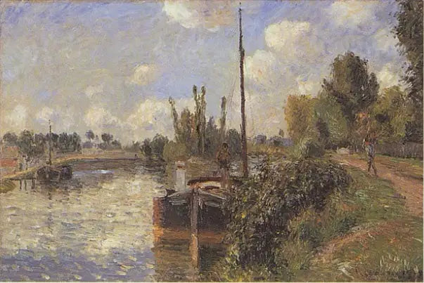 Orilla del Oise, Pontoise - Camille Pissarro