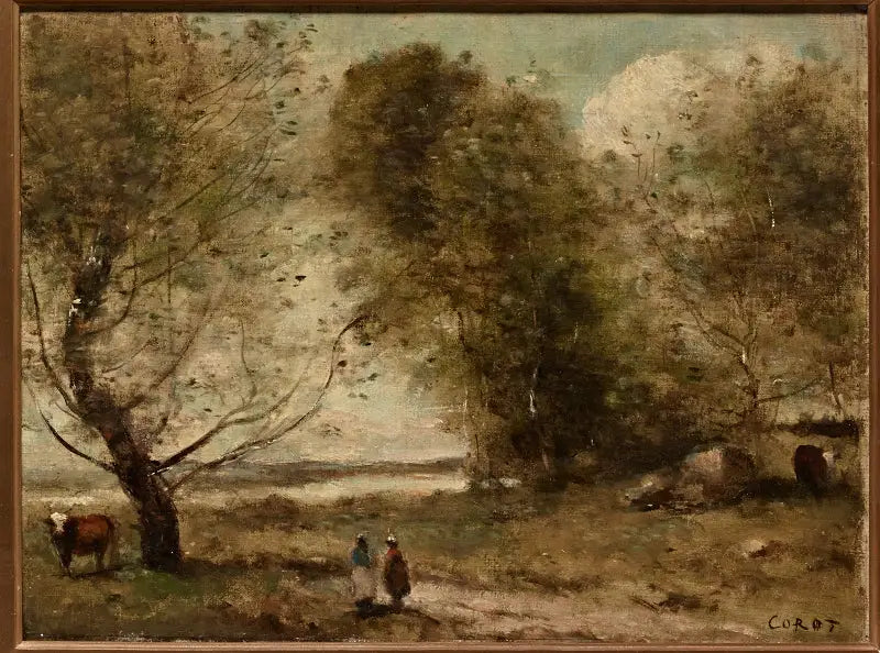 Orilla del río - Jean-Baptiste Camille Corot