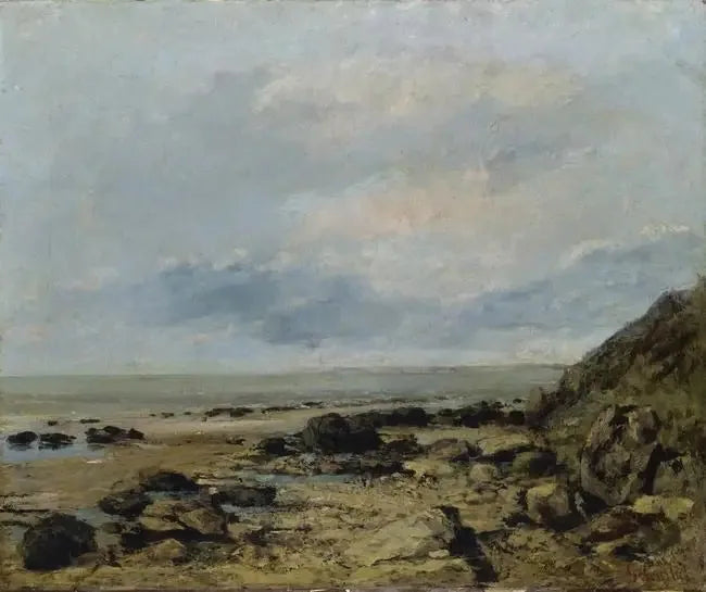 Costa con rocas - Gustave Courbet