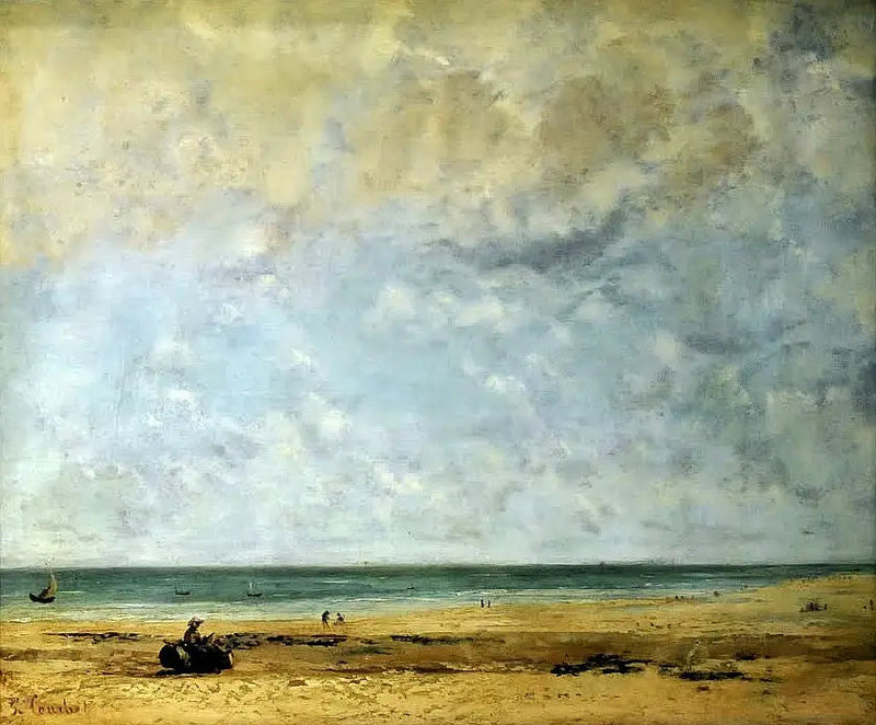 Borde del mar - Gustave Courbet