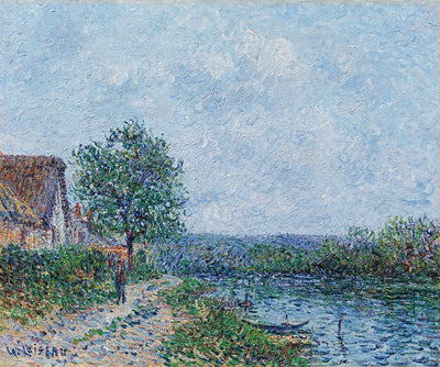 Bord de rivière la Seine à Porte-Joie - Gustave Loiseau - Alpha Reproduction