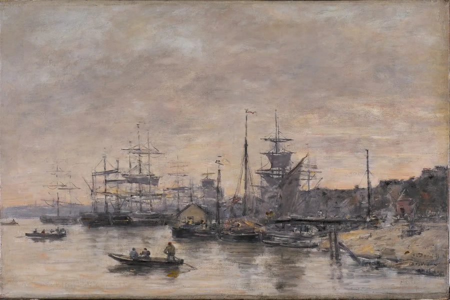 Burdeos, el puerto - Eugène Boudin
