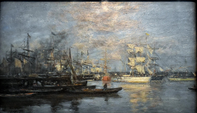 Burdeos. El velo blanco. Efecto de la tarde - Eugène Boudin