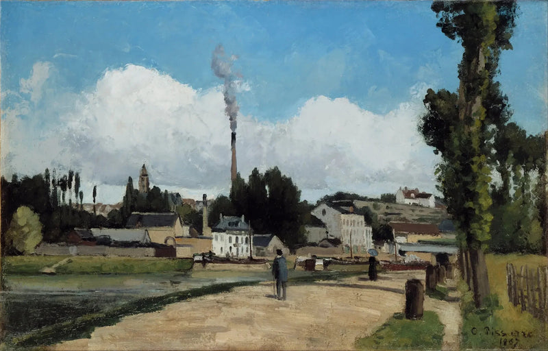 Bordes del Oise en Pontoise - Camille Pissarro