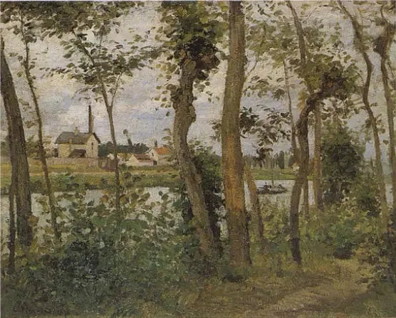 Bordes del Oise en Pontoise - Camille Pissarro