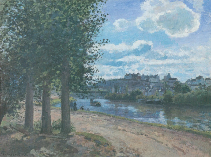 Bordes del Oise, Pontoise - Camille Pissarro