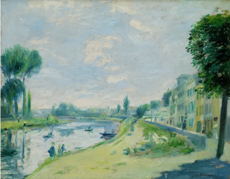 Bordes del Sena, Bougival - Pierre-Auguste Renoir