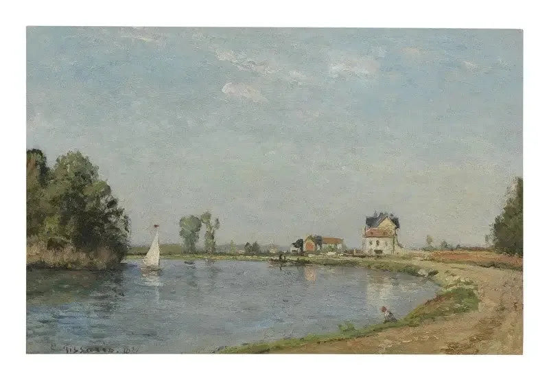 Bordes de río - Camille Pissarro