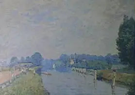 Bordes de Río (El Támesis en Hampton Court, primeros días de octubre) - Alfred Sisley