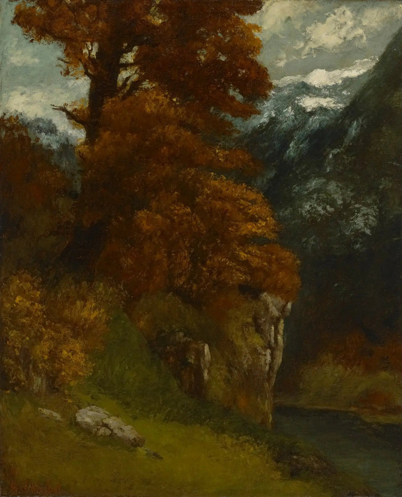 Bordes del Doubs ; Efecto de Otoño - Gustave Courbet