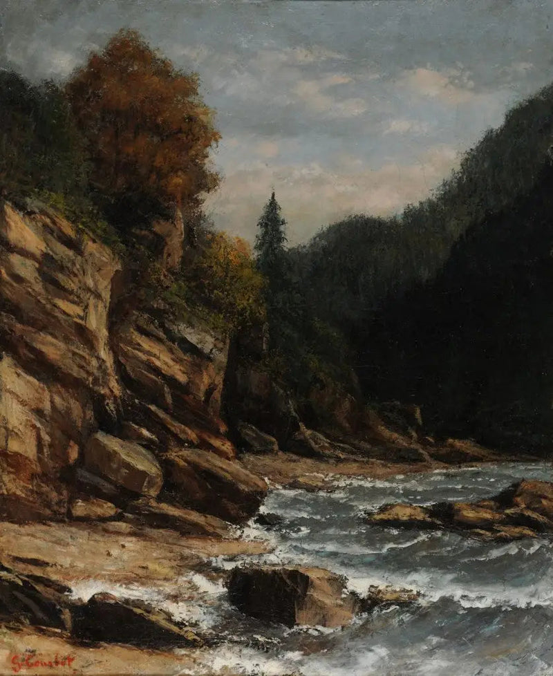 Bordes del lago Lemán - Gustave Courbet