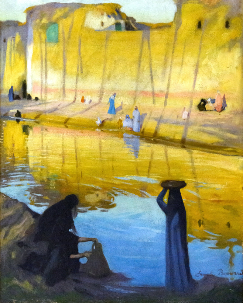 Bordes del Nilo en Marg, efecto de la tarde - Émile Bernard