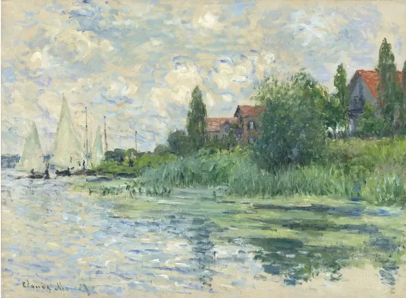 Las orillas del Sena en Petit-Gennevilliers W333 - Claude Monet