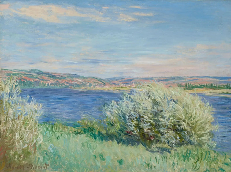 Las orillas del Sena cerca de Vétheuil W675 - Claude Monet