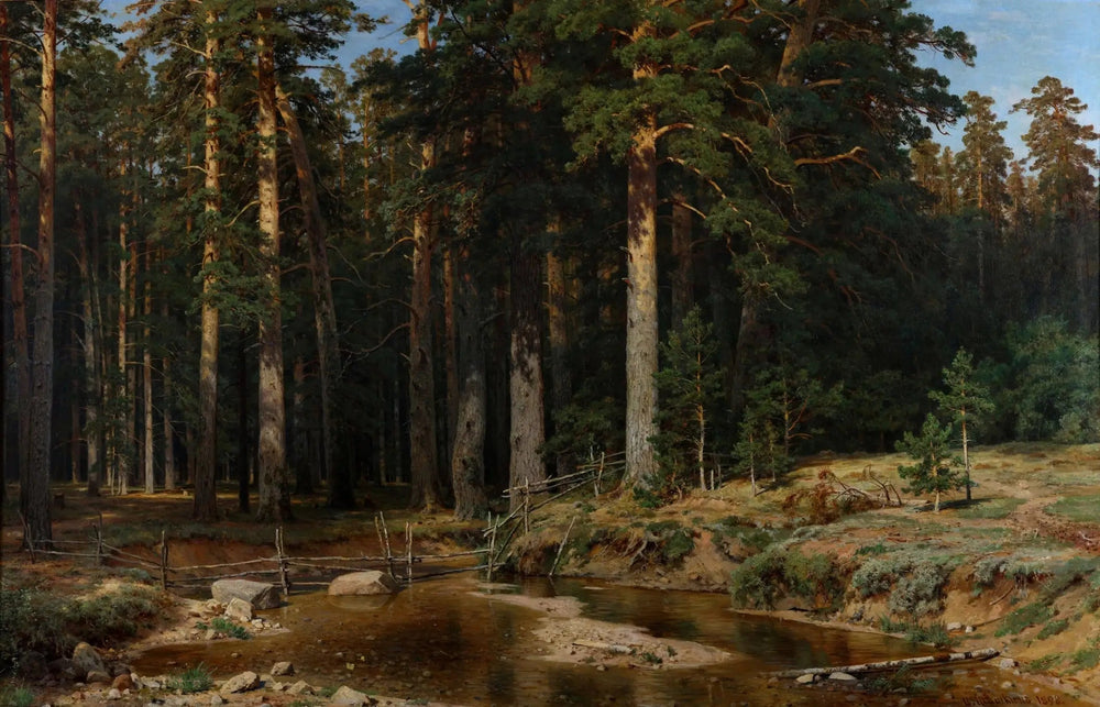 Bosquet de mâts - Ivan Chichkine image 1 tableau peint à l’huile sur toile