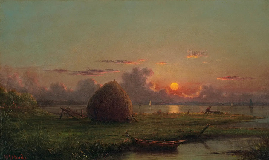 Pajar de heno al atardecer - Martin Johnson Heade