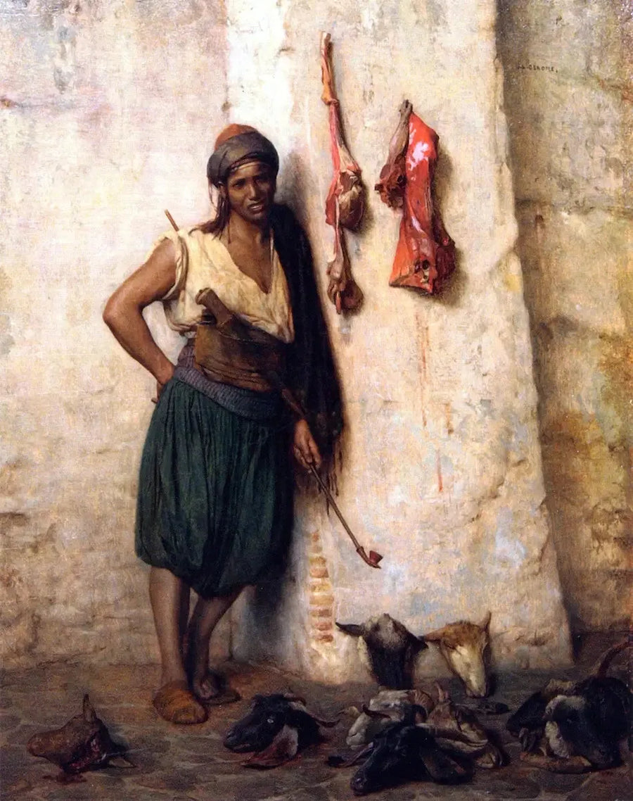 Boucher turco en Jerusalén - Jean-Léon Gérôme