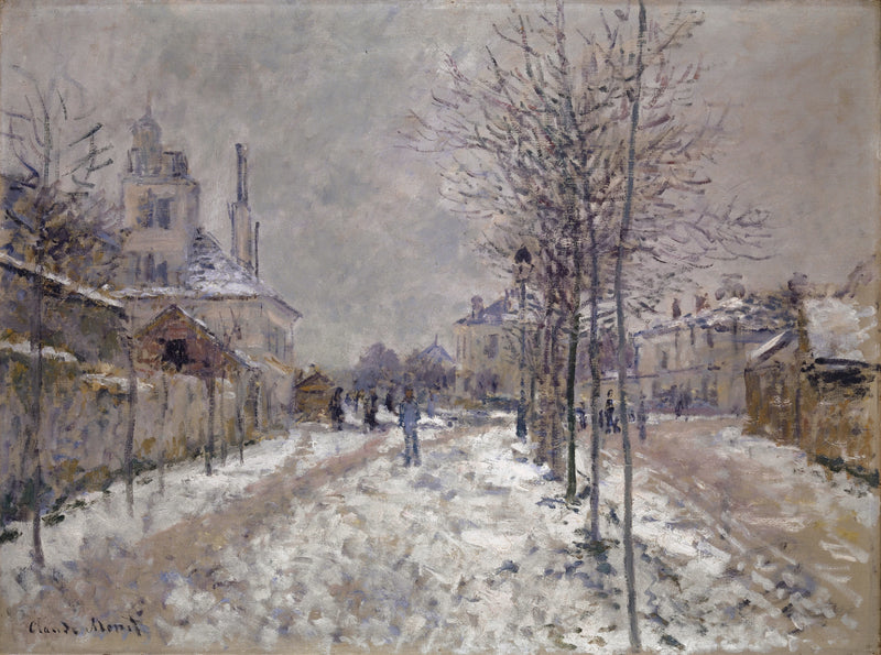 Boulevard de Pontoise en Argenteuil, nieve W359 - Claude Monet