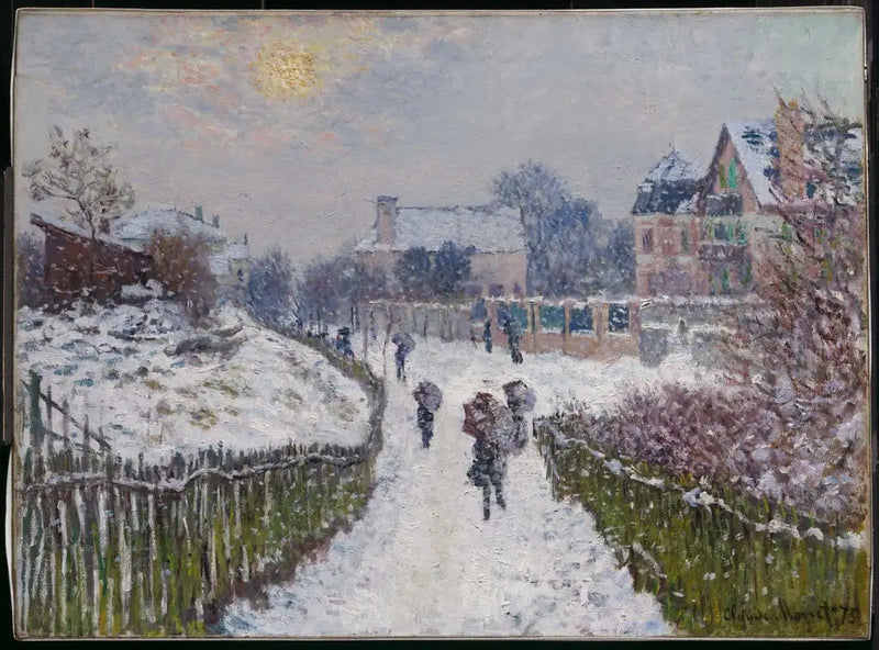 Boulevard Saint-Denis, Argenteuil, en invierno - Claude Monet