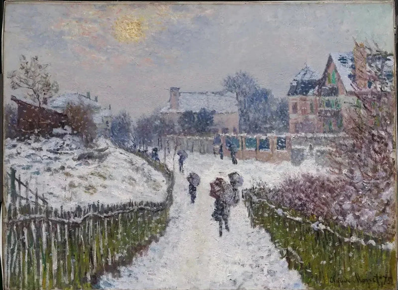 Boulevard Saint-Denis, Argenteuil, en invierno W357a - Claude Monet