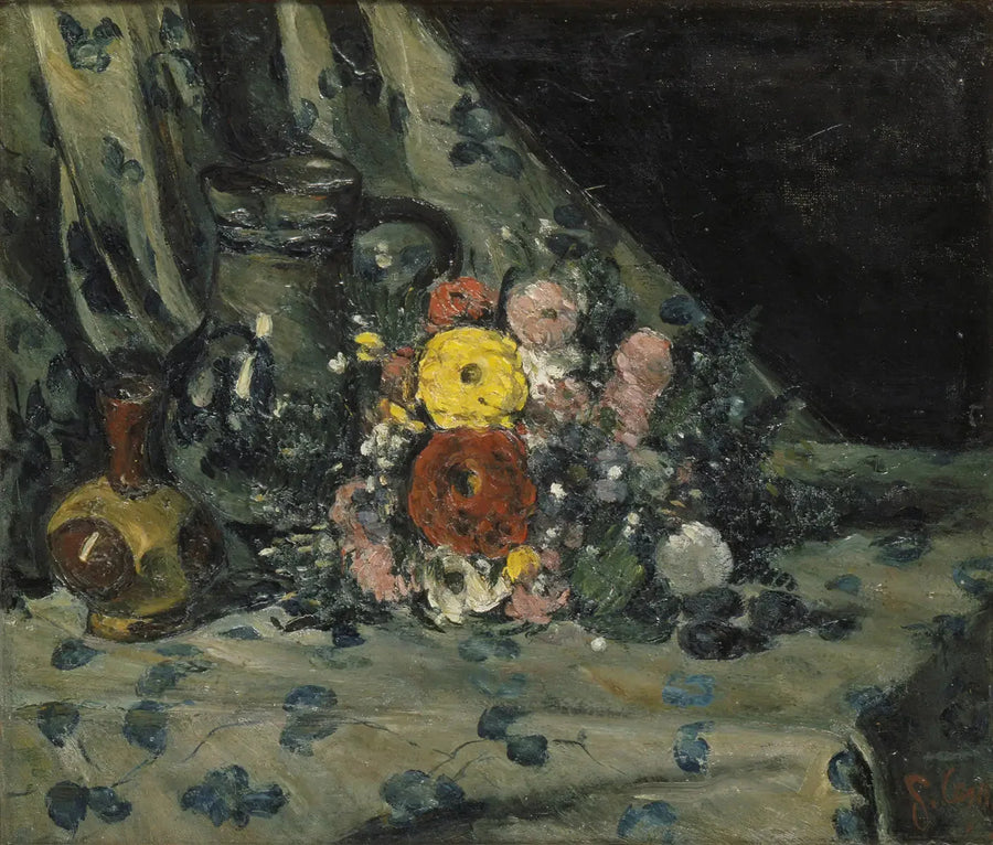 Ramo de dalia amarilla - Paul Cézanne