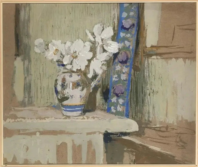 Ramo de anémonas blancas - Édouard Vuillard