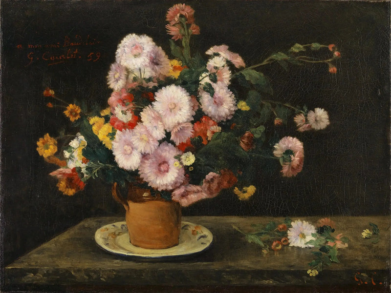 Ramo de crisantemos - Gustave Courbet