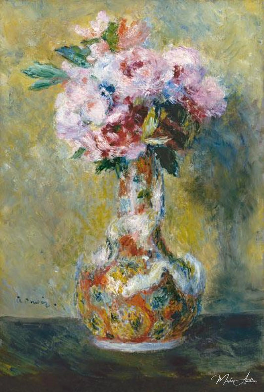 Bouquet dans un vase - Pierre-Auguste Renoir - Reproductions de tableaux et peintures haut de gamme