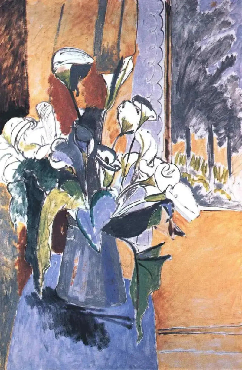 Ramo de flores en una veranda - Henri Matisse